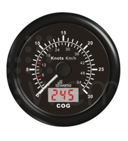 GPS log 30 knots 6-12 mark