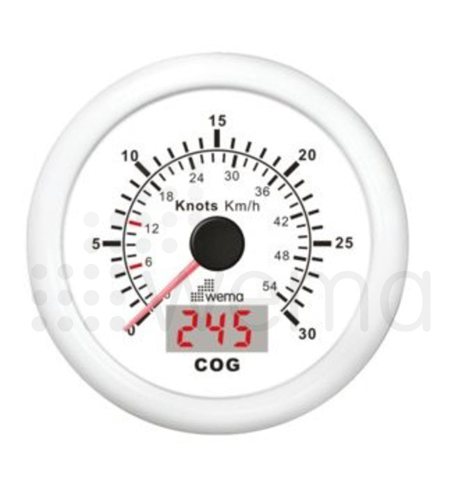 GPS log 30 knots 6-12 mark