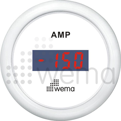 Ammeter +/- 150AH digital incl. shunt