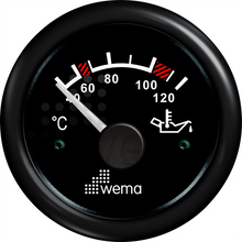 Oil temperature gauge