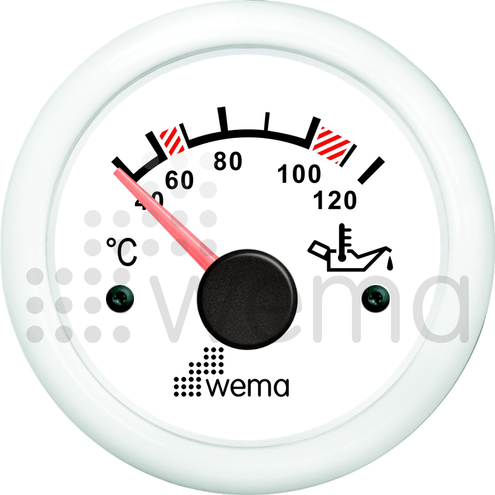Oil temperature gauge