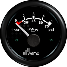Oil pressure gauge 5 bar