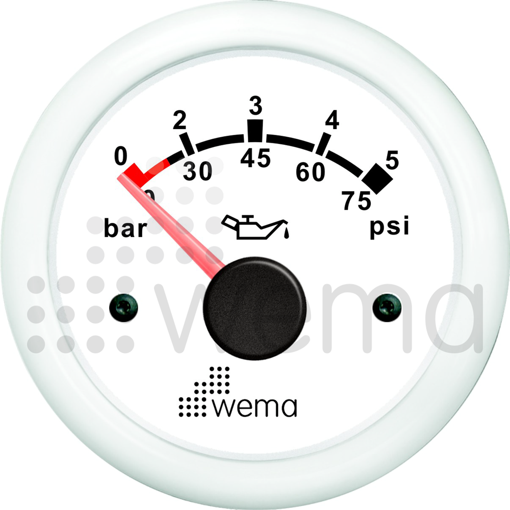 Oil pressure gauge 5 bar