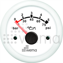 Oil pressure gauge 5 bar