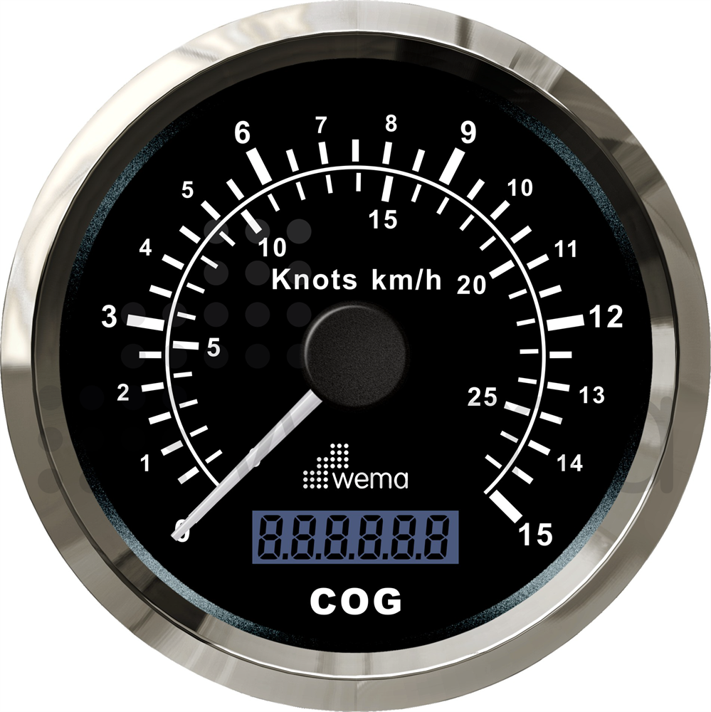 GPS log 15 knots