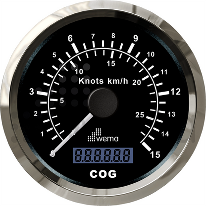 GPS log 15 knots