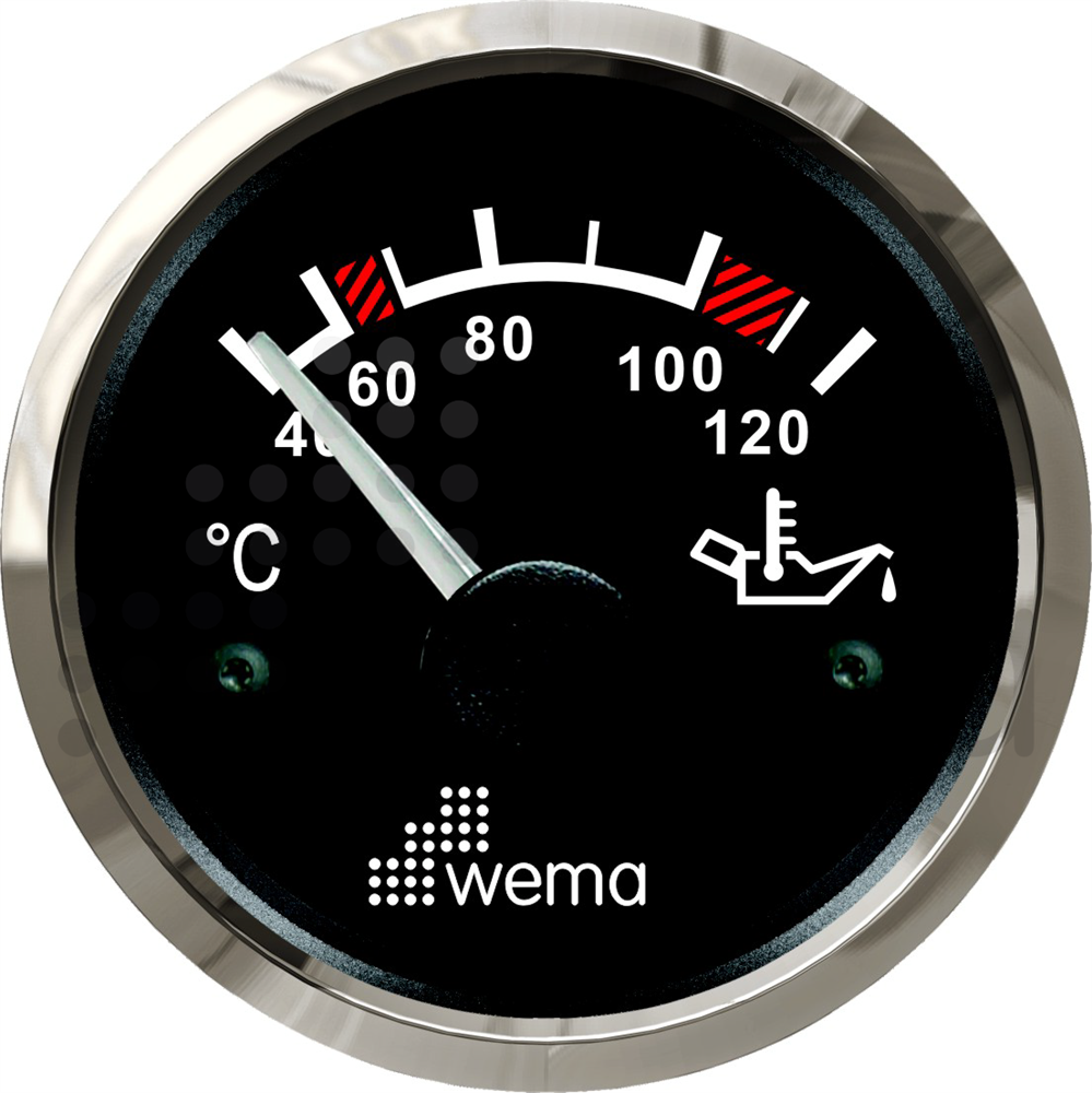 Oil temperature gauge