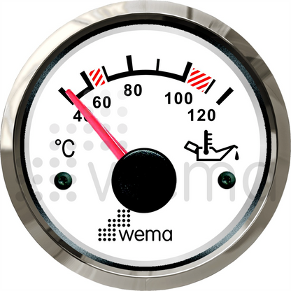 Oil temperature gauge