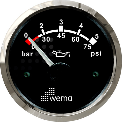 Oil pressure gauge 5 bar