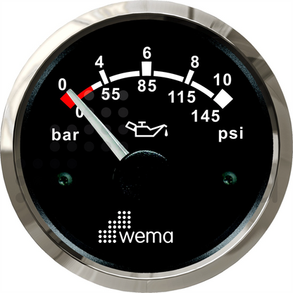 Oil pressure gauge 10 bar