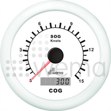 GPS-Log 0-15 Knoten 85 mm, inkl. Antenne