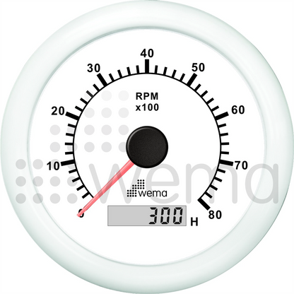 Tachometer 8000 RPM with hour meter