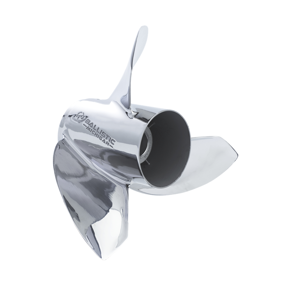 Propeller Ballistic 13-5/8 x 15 3 Blad Höger Rostfri