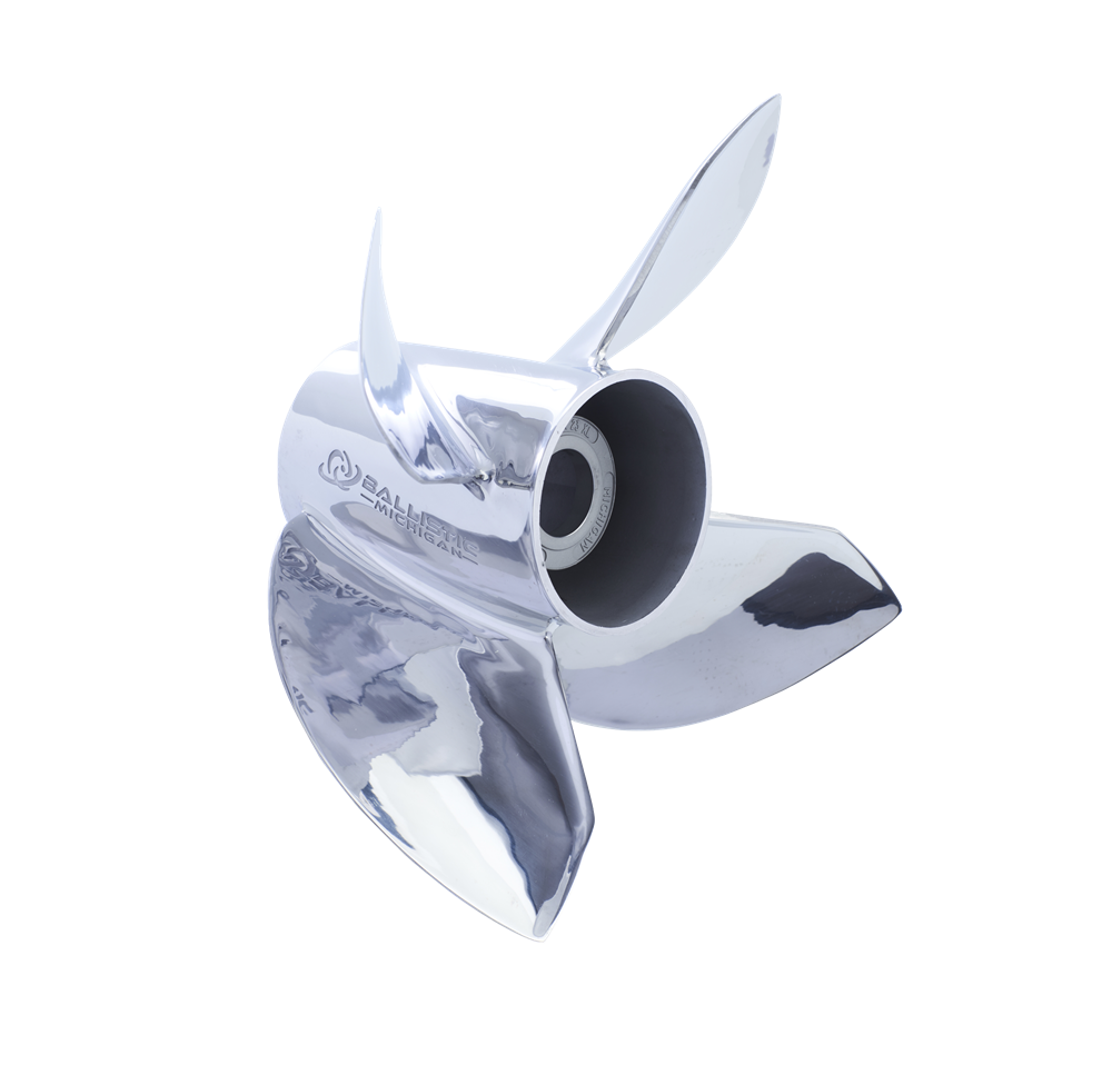 Propeller Ballistic 14-1/8 x 27 XL 4 Blad Höger Rostfri