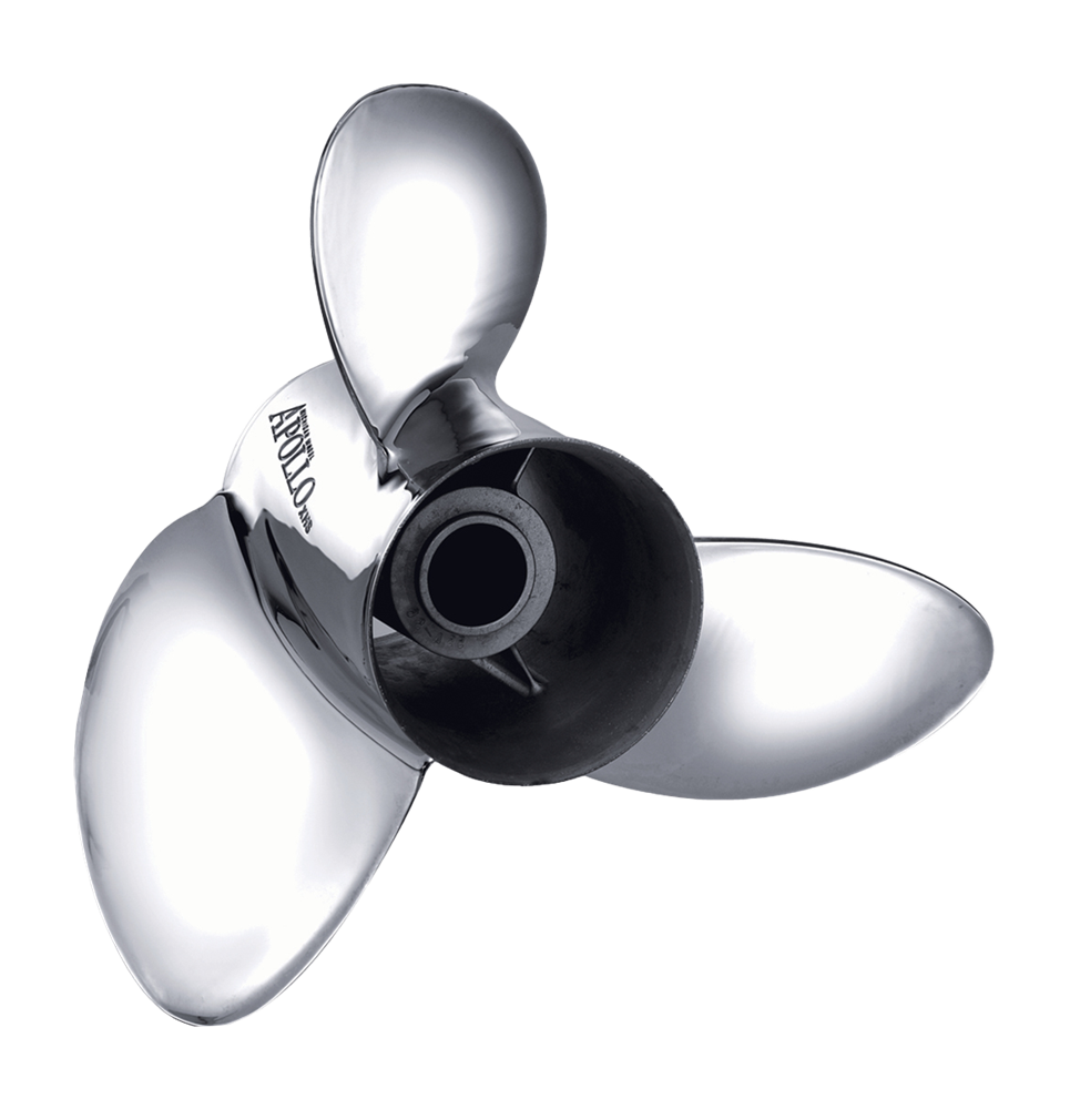 Propeller Apollo 10-3/8 x 14 3 Blad Höger Rostfri
