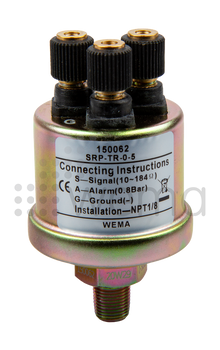 Oil pressure sender with ground & alarm, 1/8" NPTF