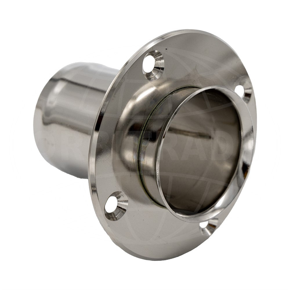 Bordsgenomföring rak med droppkant, RF, anslutning 51 mm
