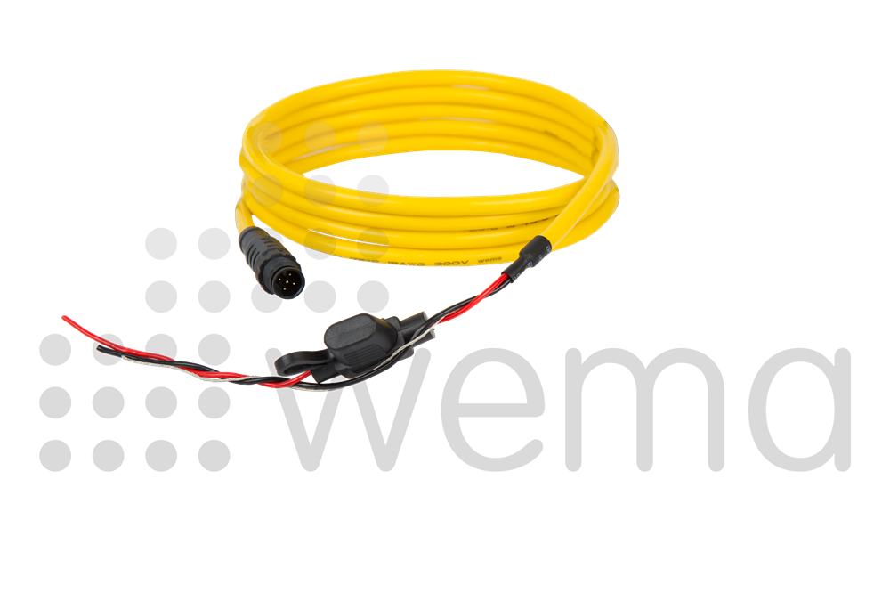NMEA2000 Strömkabel 2 m, 3A säkring