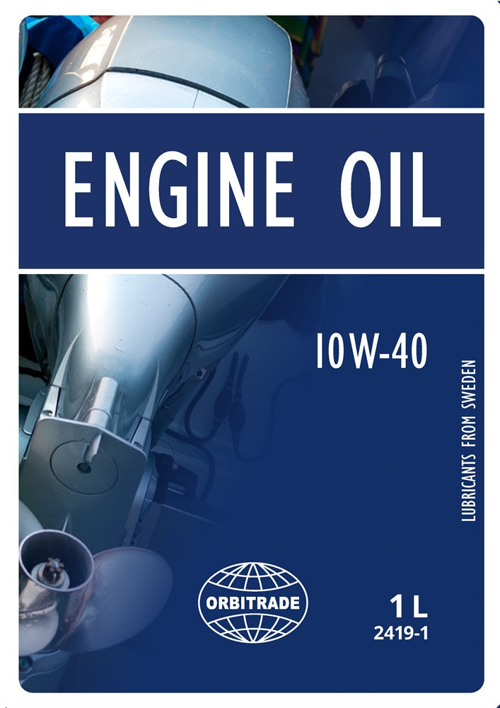 Semi-synthetic motor oil, SAE 10W-40