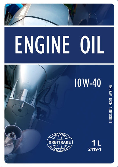 Semi-synthetic motor oil, SAE 10W-40